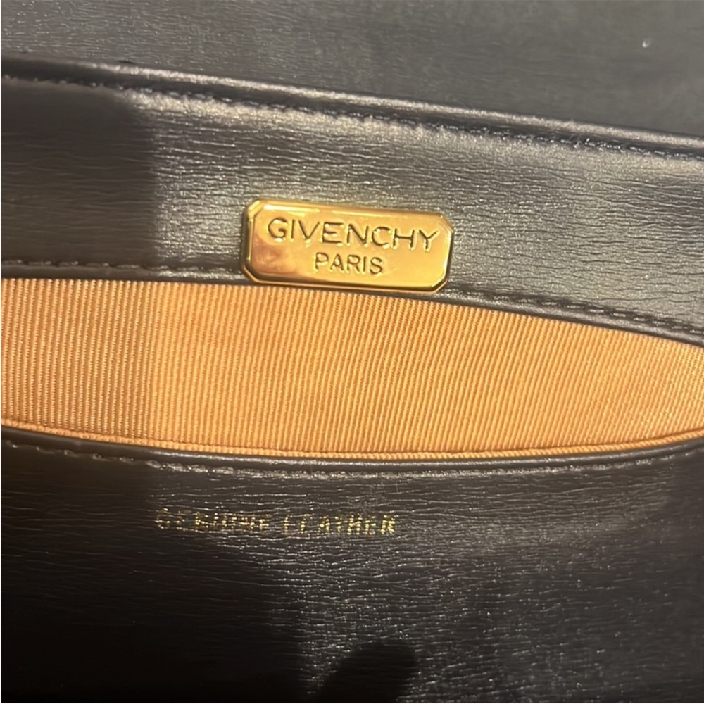 Vintage Givenchy Dark Navy and Gold
Leather Clutch - Picture 3 of 7